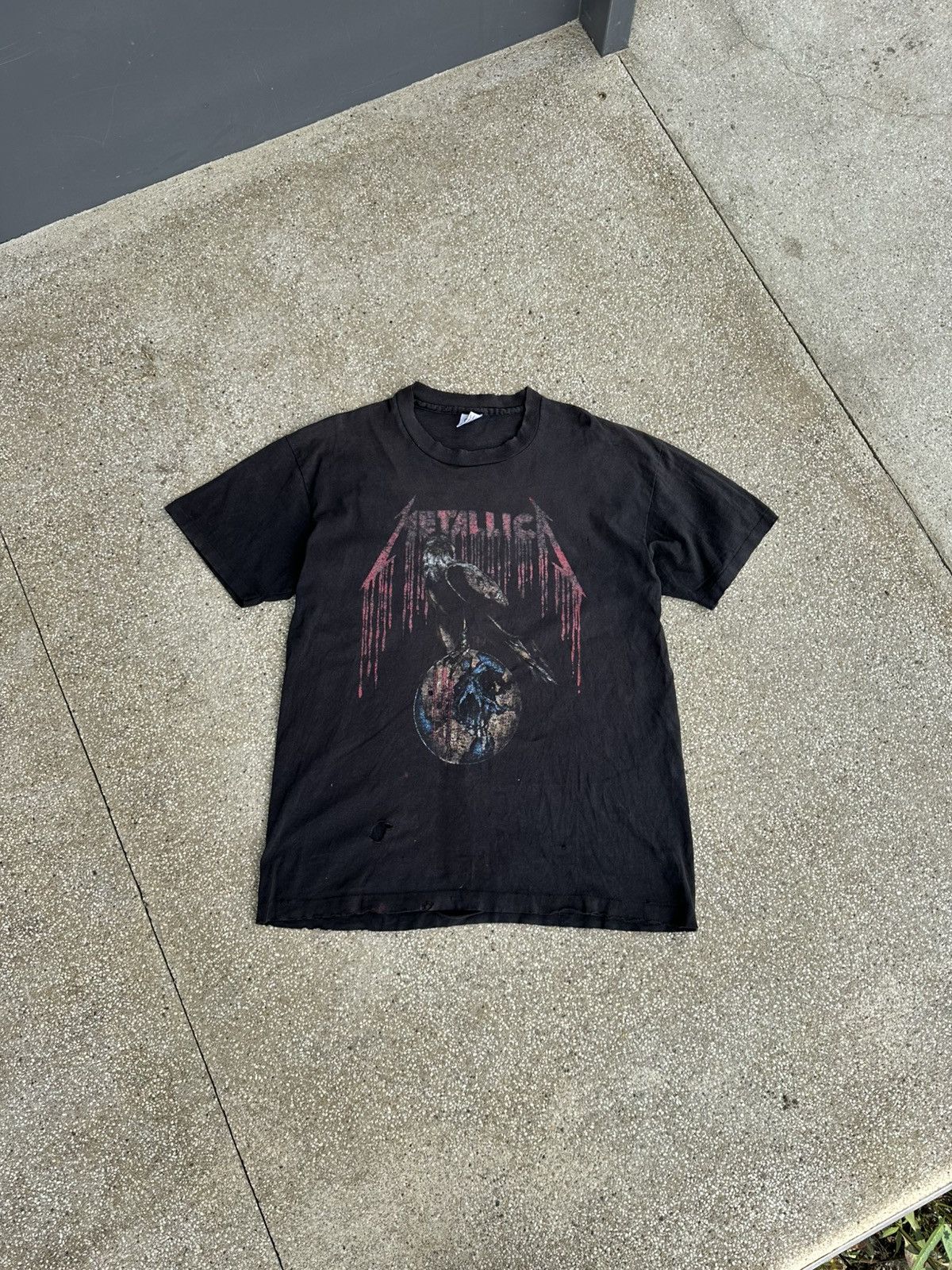 Band Tees Vintage Metallica Pushead U.S tour 1994 Size US XL / EU 56 / 4 - 1 Thumbnail