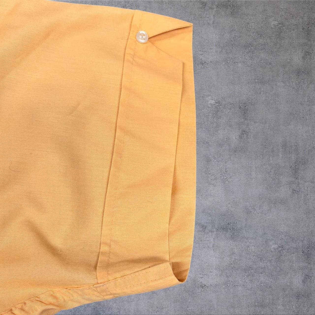 Vintage 1960s Orange Sleeve Button Up Shirt Size US L / EU 52-54 / 3 - 3 Thumbnail