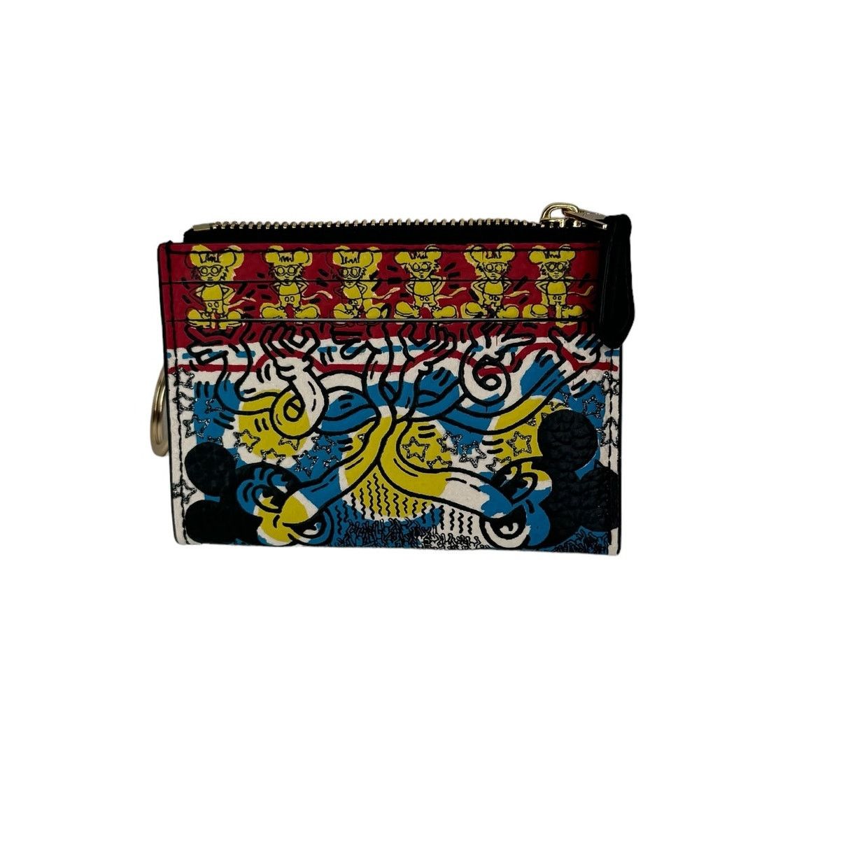 Coach Coach Disney Mickey Mouse X Keith Haring Mini Skinny Id Case Size ONE SIZE - 1 Thumbnail