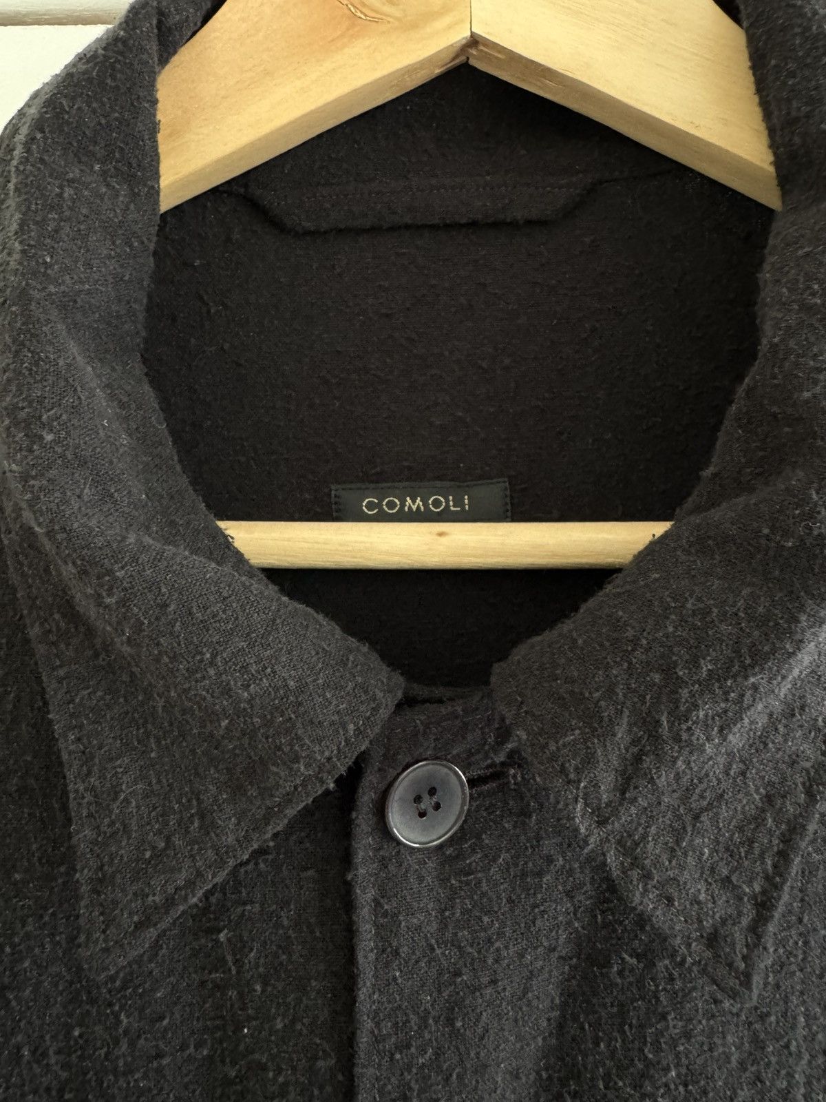 Comoli Comoli Silk Noil Shirt Jacket Black Size 2 BNWT Size US S / EU 44-46 / 1 - 7 Thumbnail