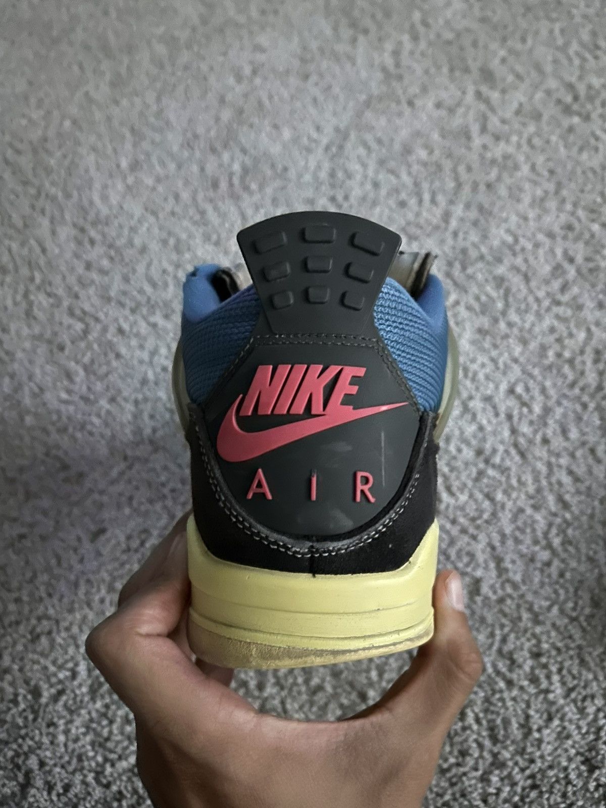 Union LA X Air Jordan Retro 4 Off Noir Size 9