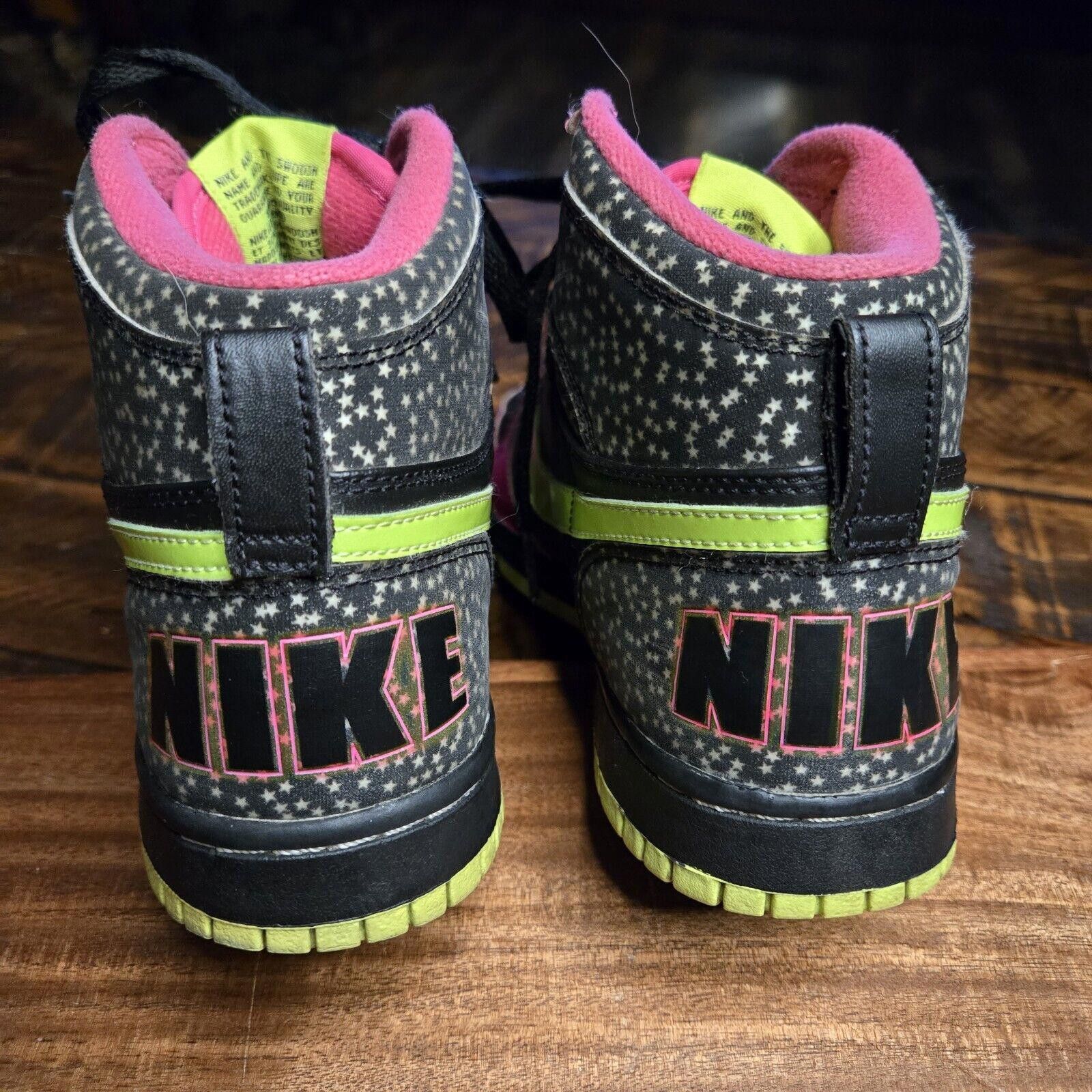 Nike Nike Dunk High Volt/Pink/Lime Basketball Shoes Size 5.5Y Size US 5.5 / IT 35.5 - 4 Thumbnail