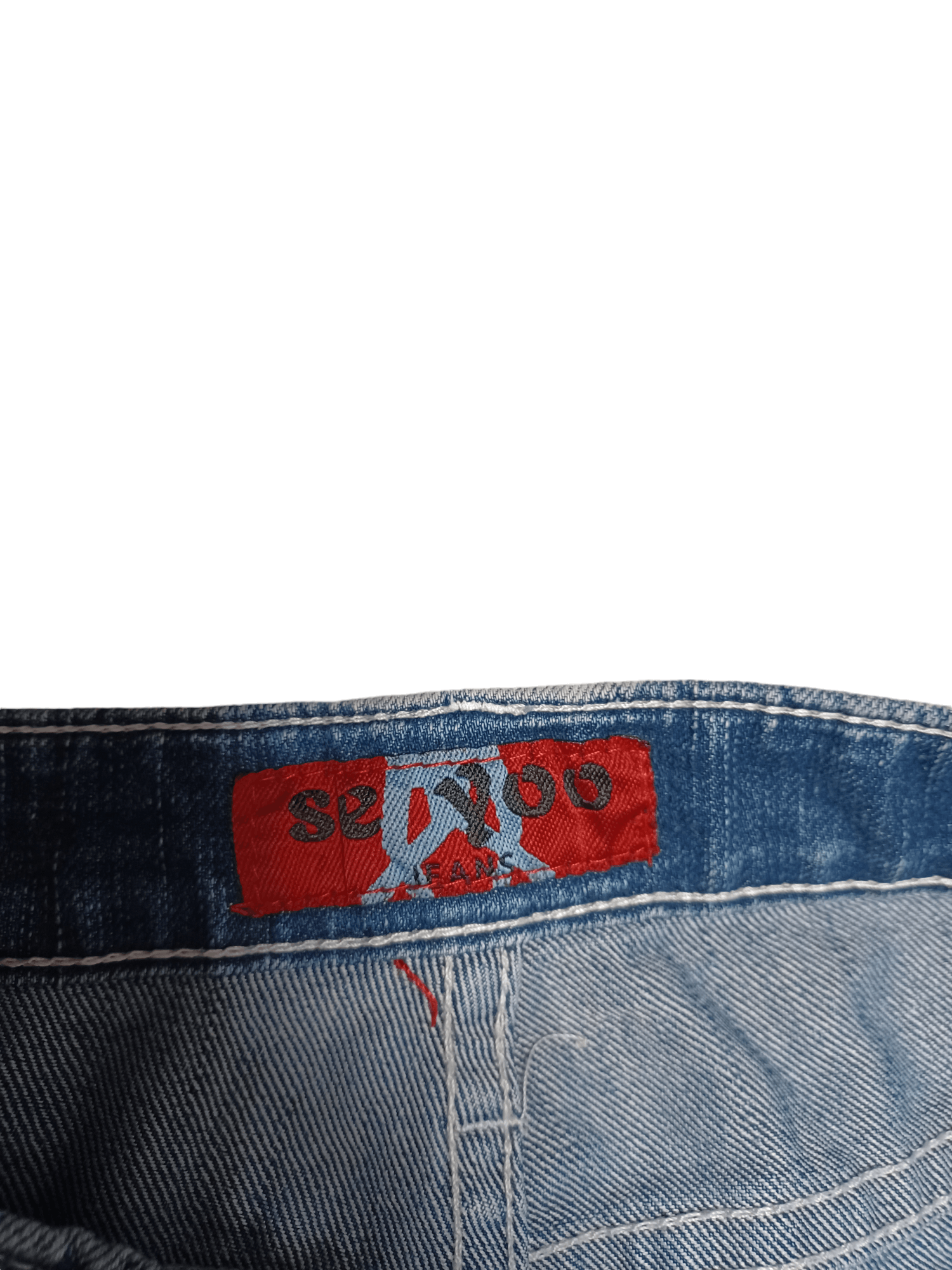 Japanese Brand FANTASTIC FLARED JEANS DENIM FISHES EMBROIDERED JEAN DESIGN Size US 33 - 5 Thumbnail