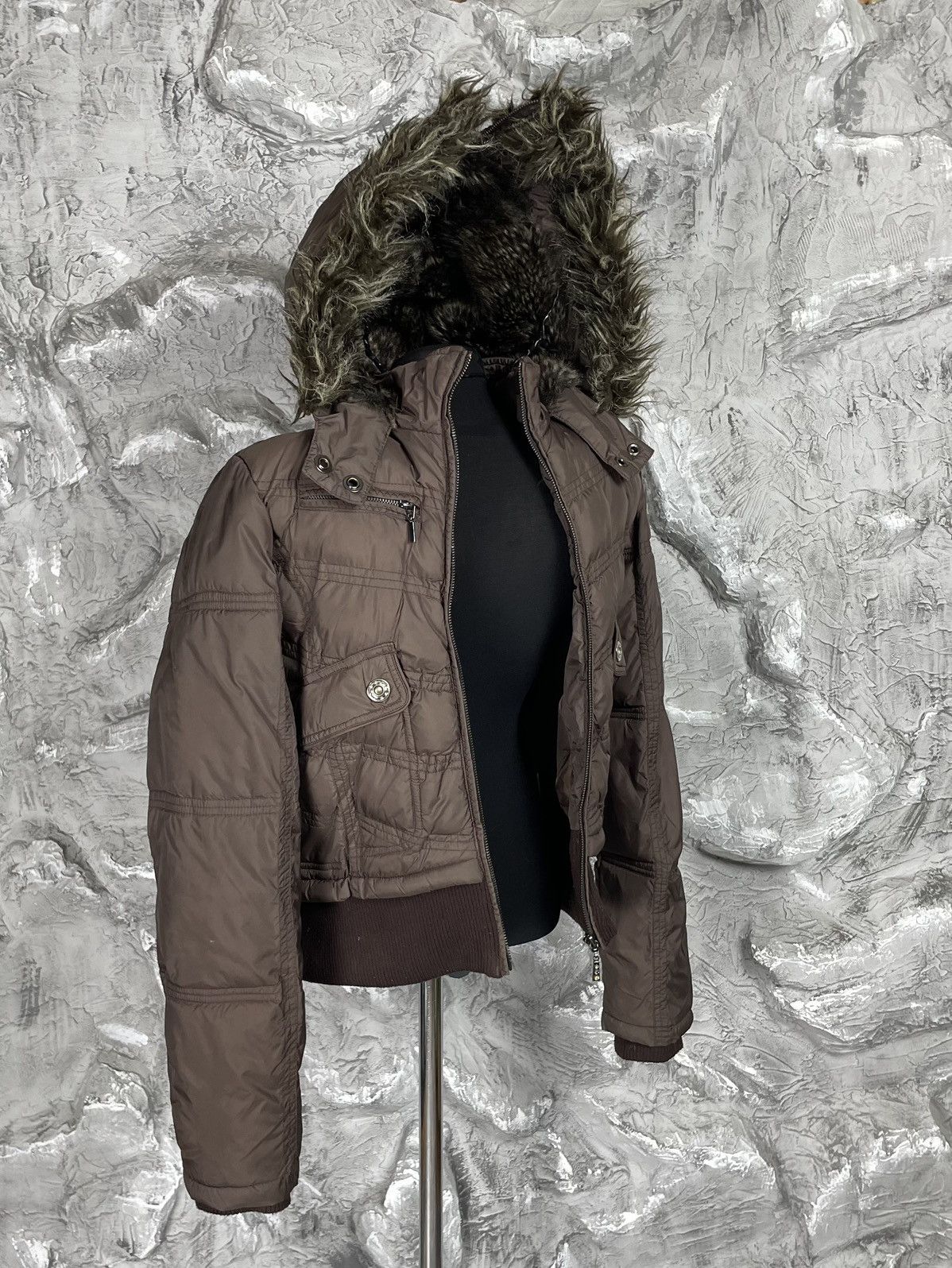 If Six Was Nine × Japanese Brand × Le Grande Bleu (L.G.B.) Y2K Fur Zip Hood Bomber Jacket Hysteric Glamour Japan Style Size US S / EU 44-46 / 1 - 8 Thumbnail