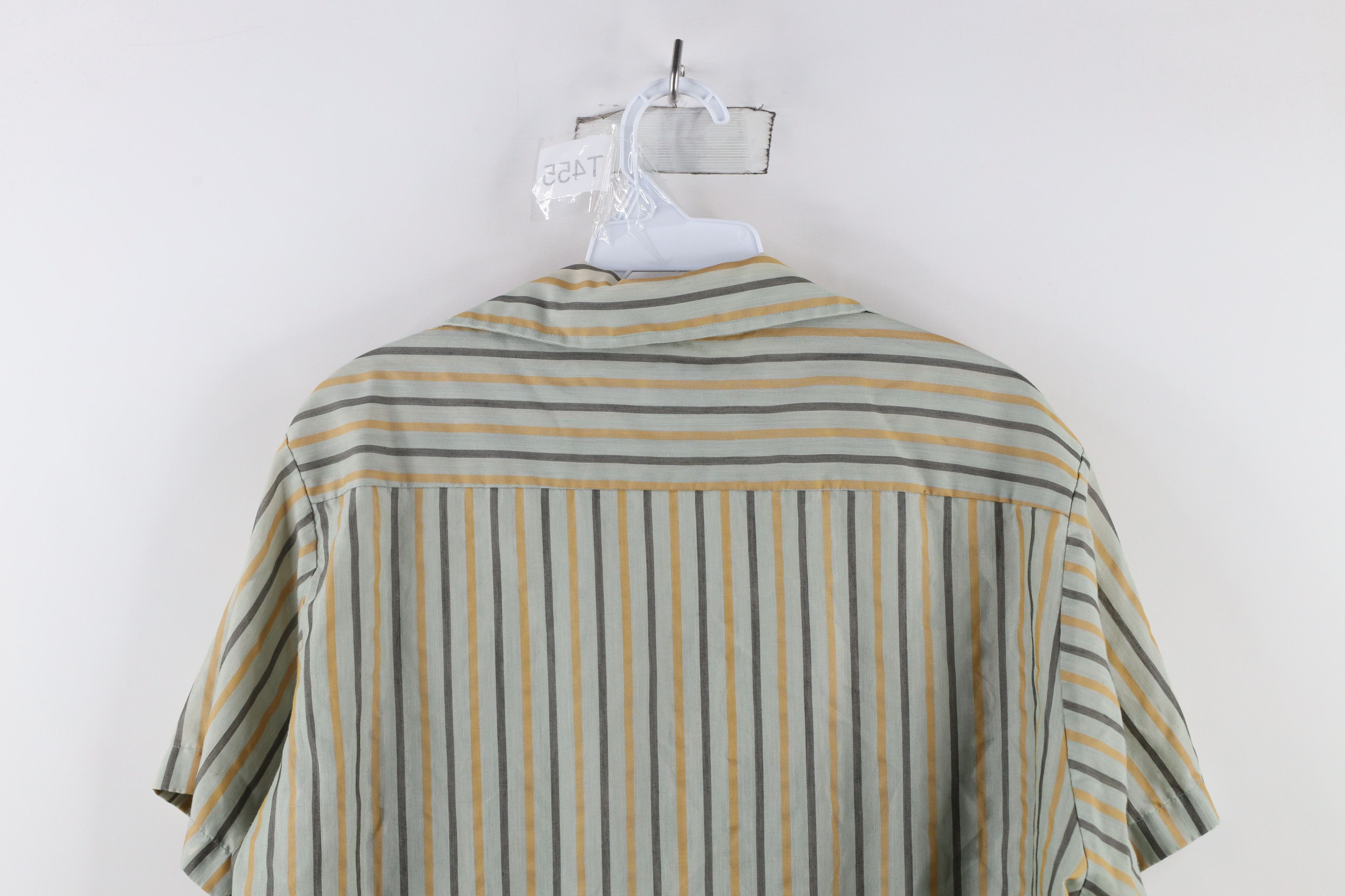 Macys × Vintage Vintage 50s 60s Macys Striped Looped Collar Button Shirt Size US M / EU 48-50 / 2 - 13 Thumbnail