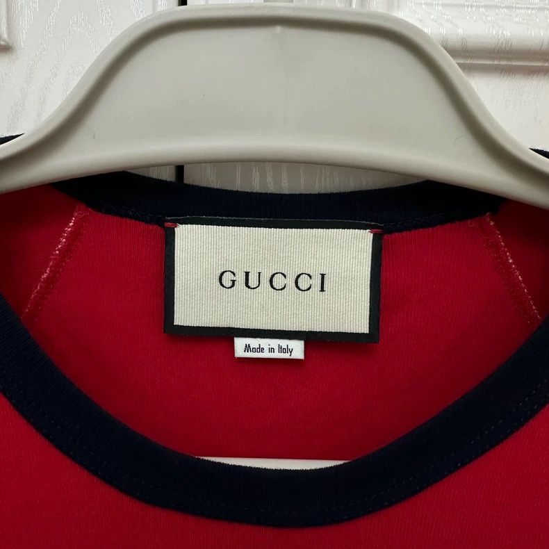 Gucci Gucci Tennis racket short-sleeved T-shirt 2503-Nextarrow Size US S / EU 44-46 / 1 - 2 Thumbnail