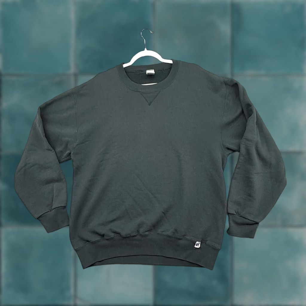 Russell Athletic VINTAGE Russell Athletic Sweatshirt Crew Neck Mens Large Tall Green 90s Pullover Classic Size US L / EU 52-54 / 3 - 1 Thumbnail