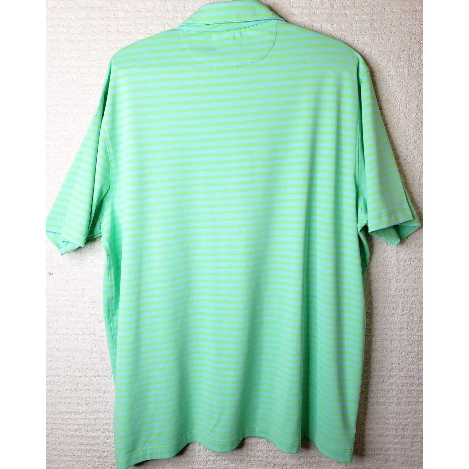 Chaps Chaps Polo Shirt Regular Green Neon Striped Golf Short Sleeve Mens XL Size US XL / EU 56 / 4 - 5 Thumbnail