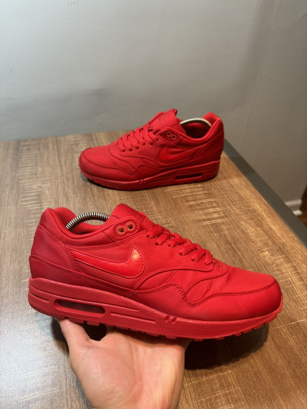 Nike Nike Air Max 1 Sz 8.5 Attack Pack Red Shoes Sneakers Size US 8.5 / EU 41-42 - 1 Thumbnail