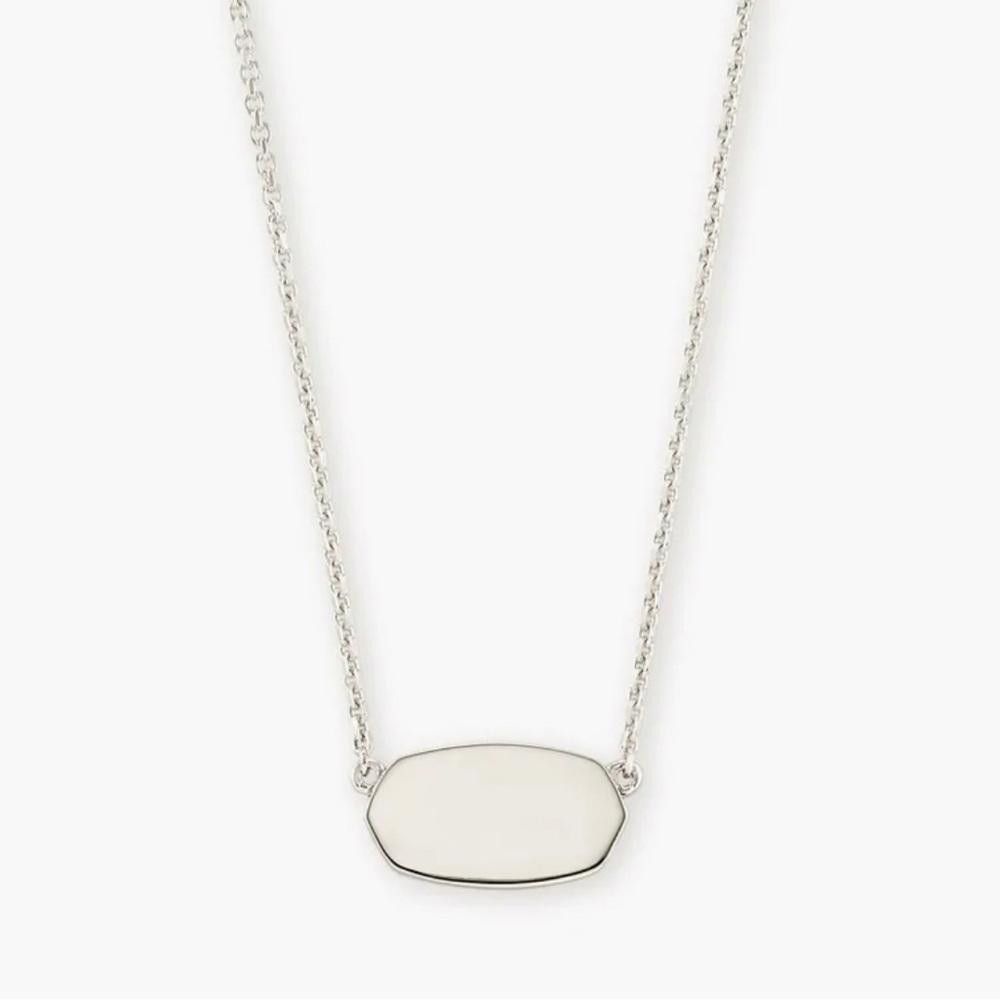 Kendra Scott Kendra Scott Elisa Short Pendant Necklace Sterling Silver Size ONE SIZE - 2 Thumbnail