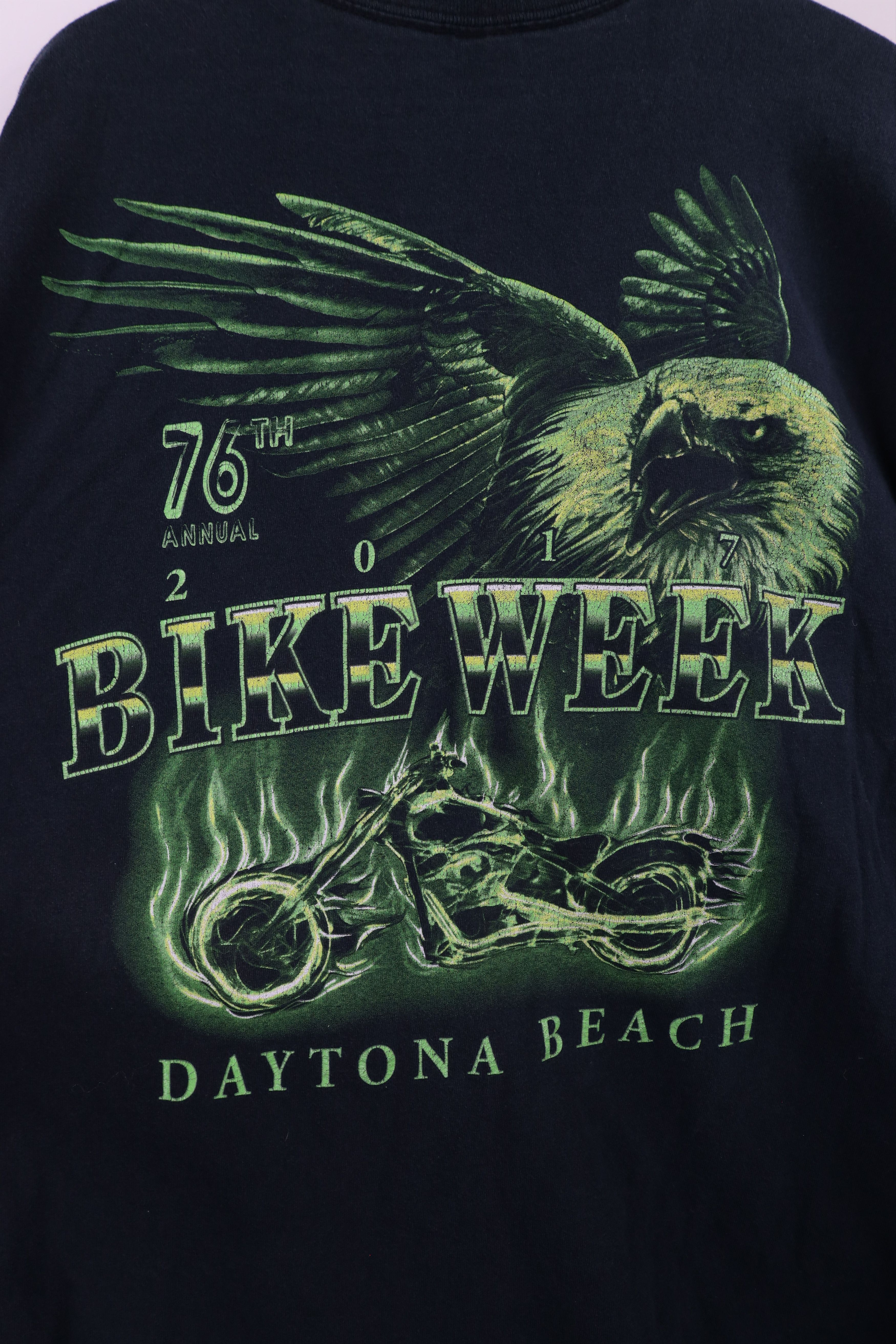 Vintage Vintage Y2K Daytona Bike Week Eagle Lightning T-Shirt Black Size US XL / EU 56 / 4 - 9 Thumbnail