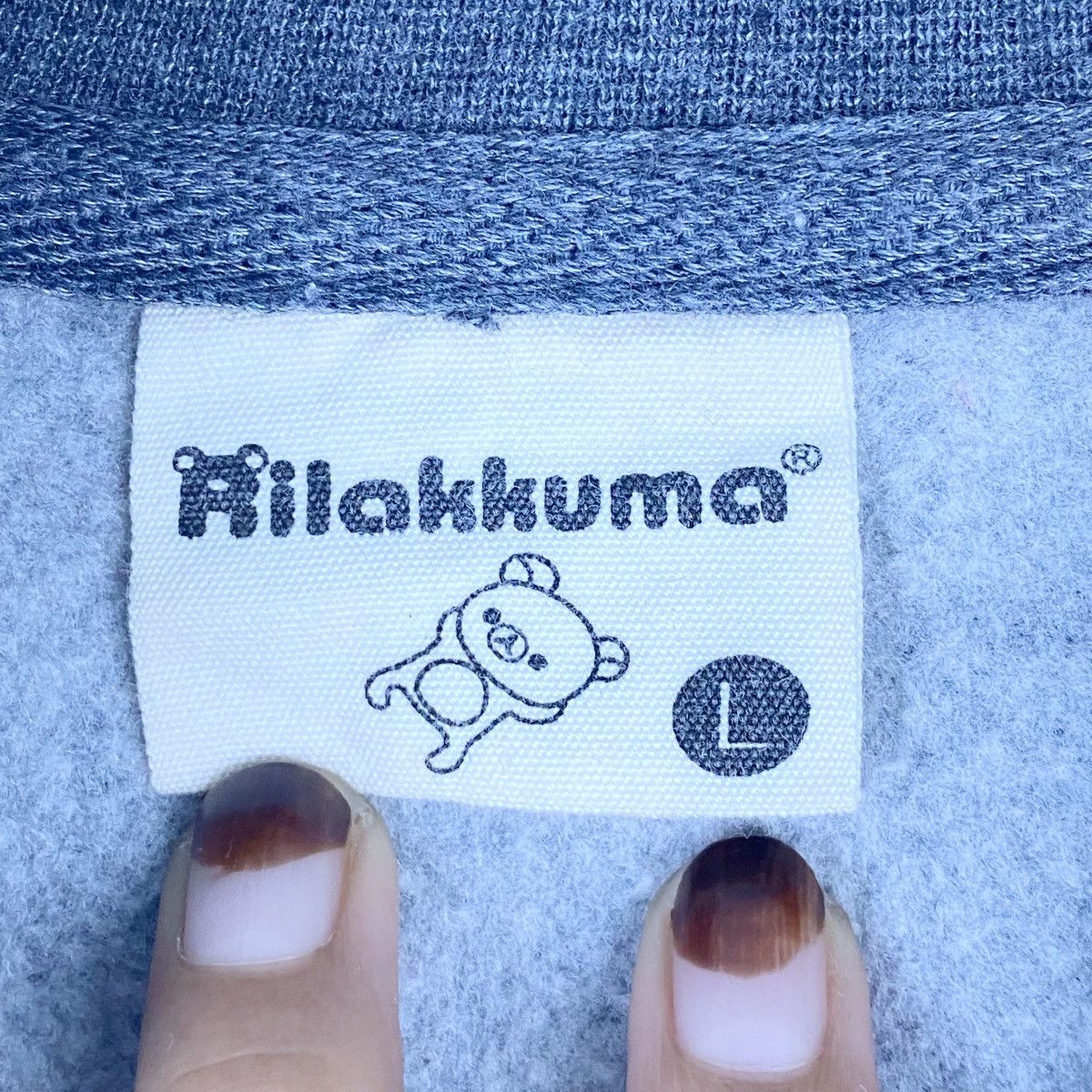 Designer × Vintage Rilakkuma Sweater Sweatshirt Full Zip Pullover Jumper Size US L / EU 52-54 / 3 - 6 Thumbnail