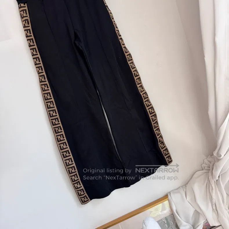 Fendi Fendi Logo Patchwork Casual Pants Size 25" / US 0 / IT 36 - 2 Thumbnail