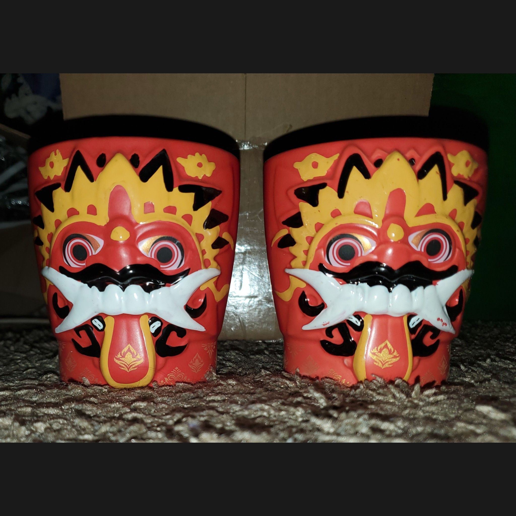 Other Set of Princess Cruise Line Dragon Faced Tiki Cocktail Cups Size ONE SIZE - 2 Thumbnail