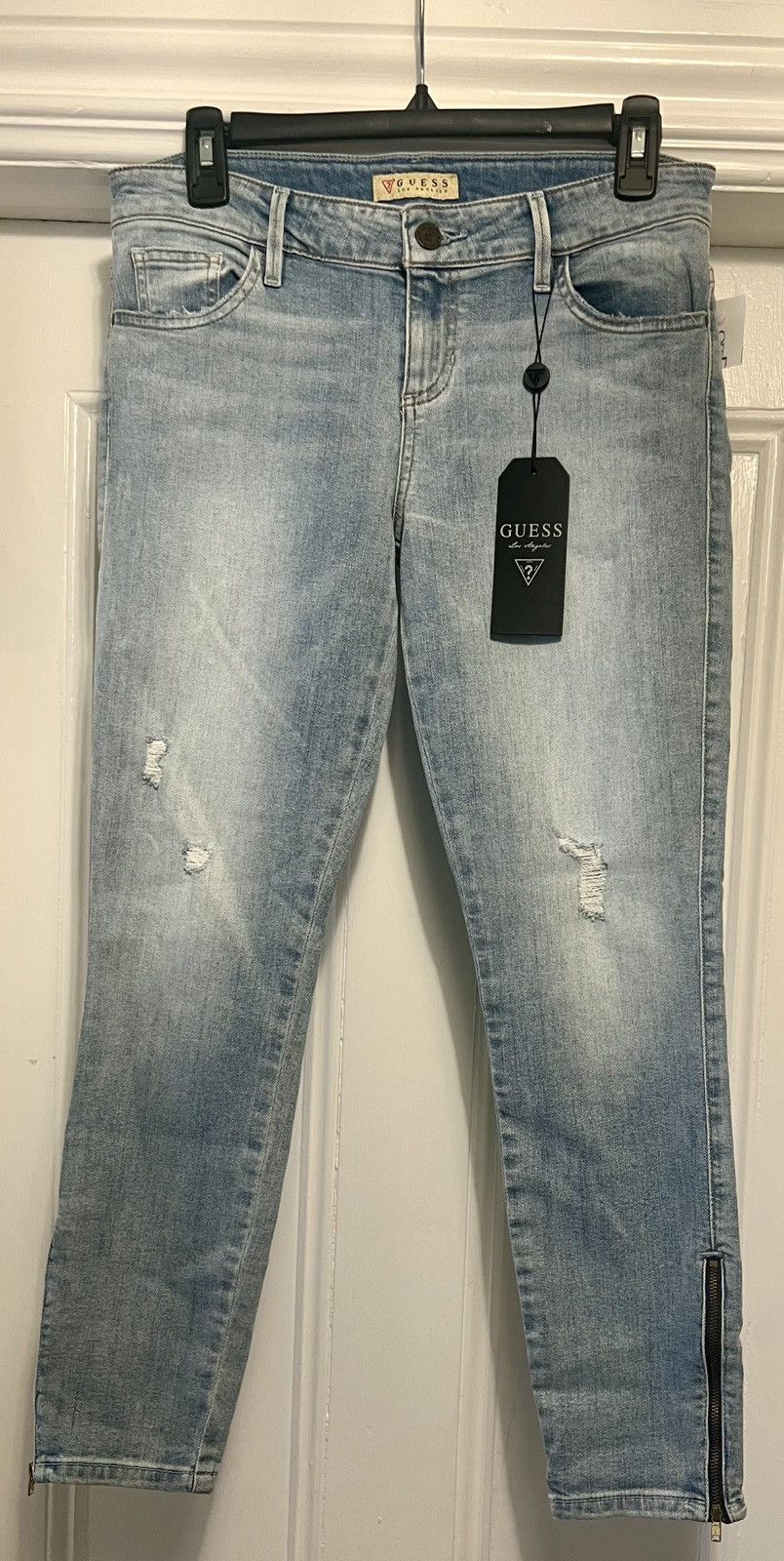 Designer × Guess × Jean Authentic Guess Los Angeles blue jeans size 29 with zippers Size 29" - 1 Thumbnail