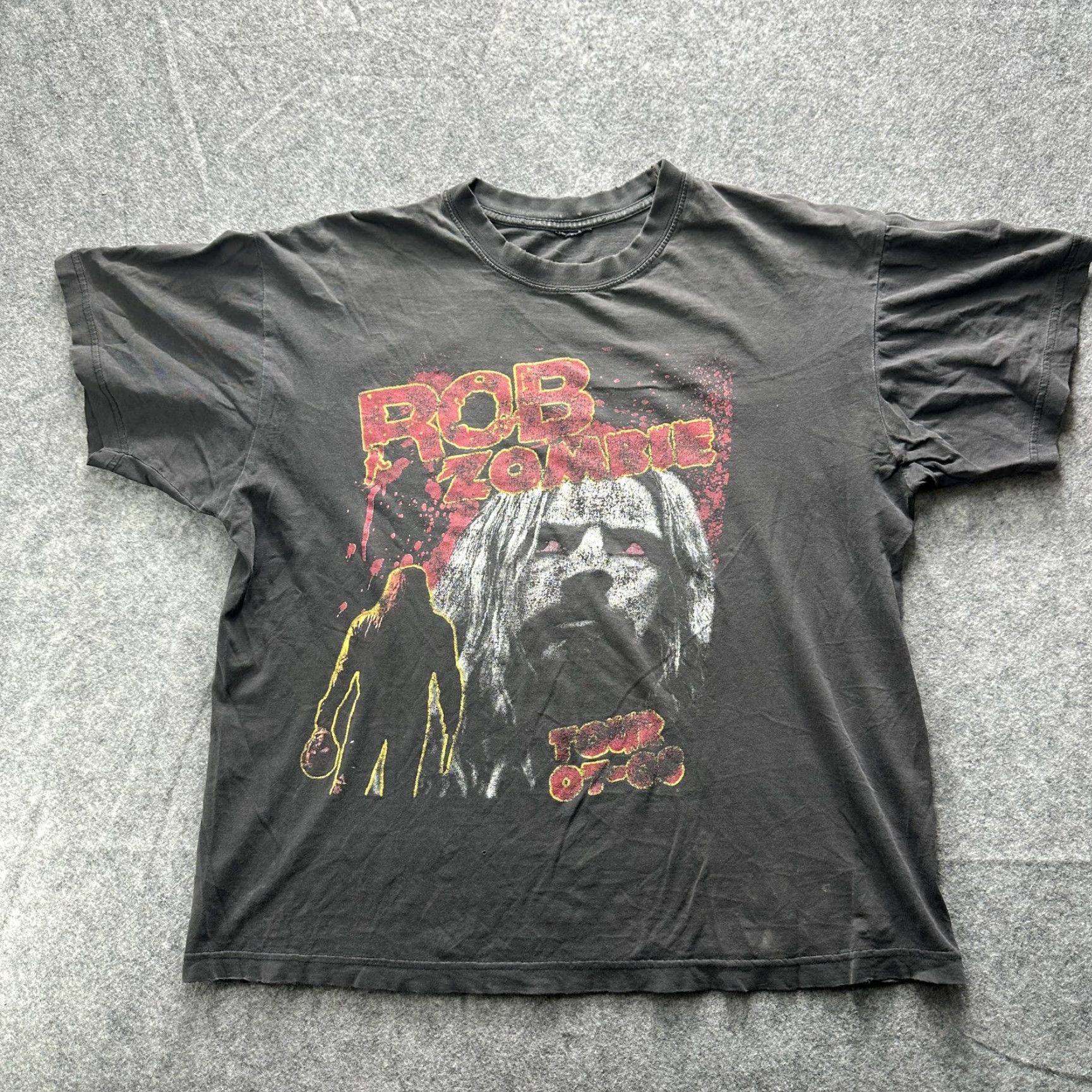 Vintage VINTAGE Rob Zombie Tour 07-08 Shirt Mens XL Black Horror Concert Graphic Band Music Tee Size US XL / EU 56 / 4 - 2 Thumbnail