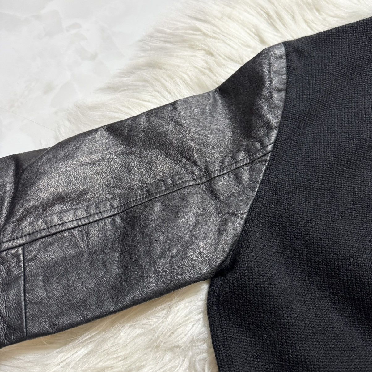 Givenchy Authentic masterpiece Givenchy leather sleeve knit jacket Size US S / EU 44-46 / 1 - 11 Thumbnail