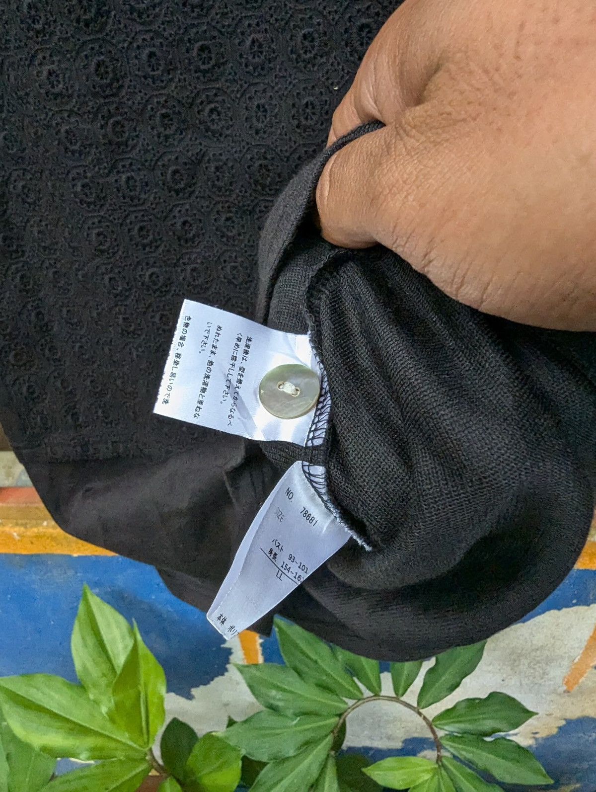 Vintage Jeune Mamat Black Shirt Size L / US 10 / IT 46 - 4 Thumbnail