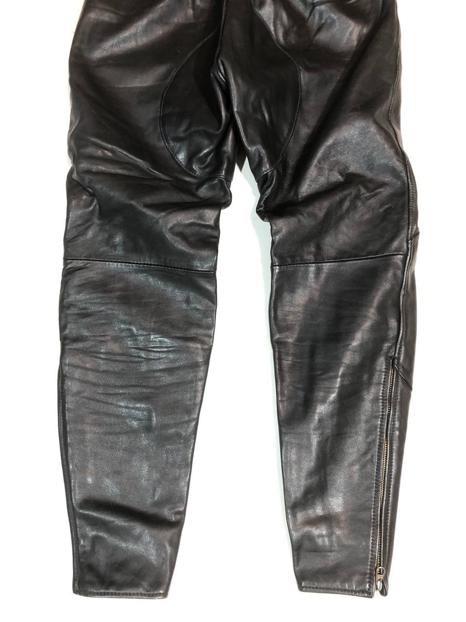 Vintage Erdmann Vintage Rare Moto Biker Leather Pants Size US 32 / EU 48 - 7 Thumbnail