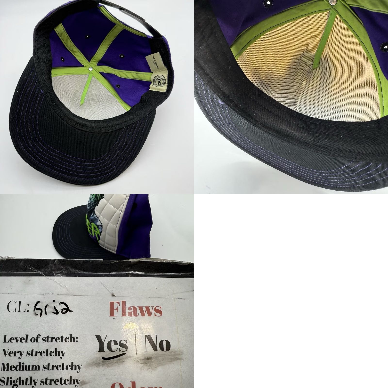 DC Comics DC Comics THE JOKER Snapback Hat Cap Logo Warner Bros WB Purple White Green Cap Adjustable Men Multicolor Casual Baseball Style Logo Mens Size ONE SIZE - 8 Thumbnail