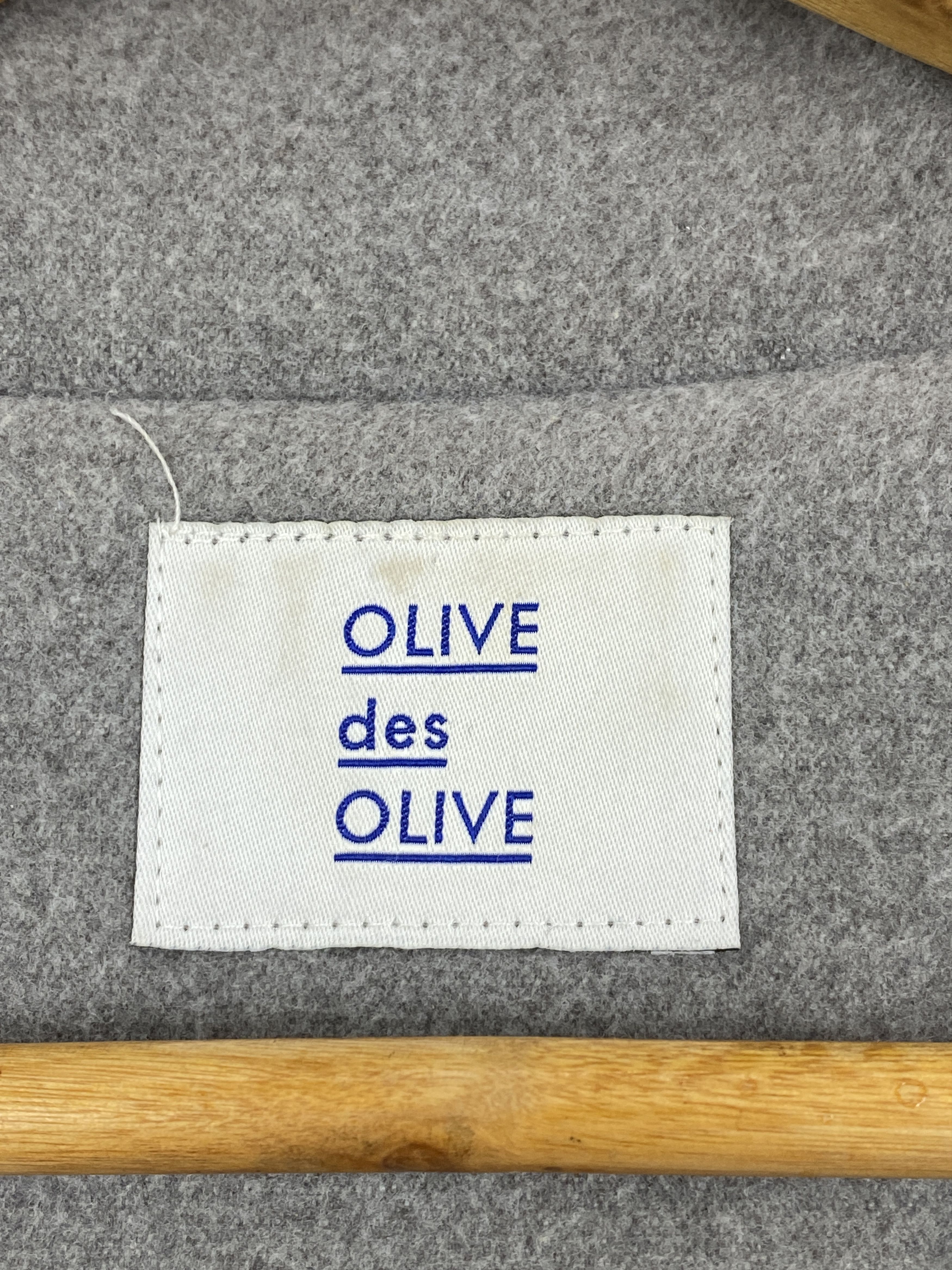 Olive Vintage Olive Single-Breasted Coat Jacket JA0054 Size US M / EU 48-50 / 2 - 5 Thumbnail