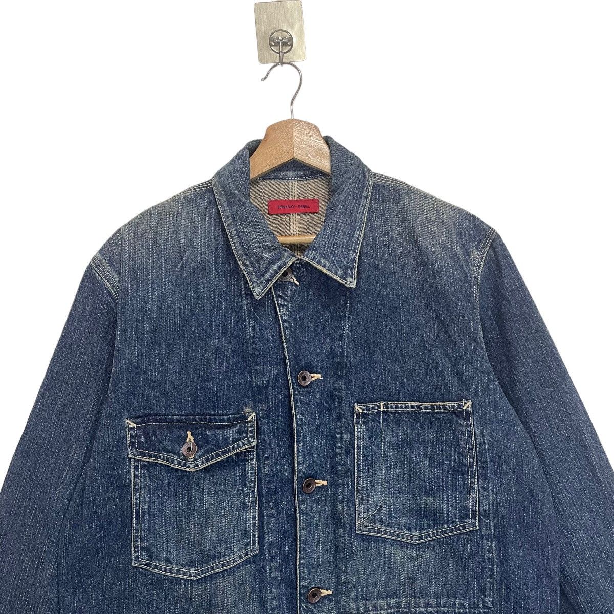 Edwin VINTAGE EDWIN 503 REBEL CHORE DENIM JACKET Size US M / EU 48-50 / 2 - 4 Thumbnail