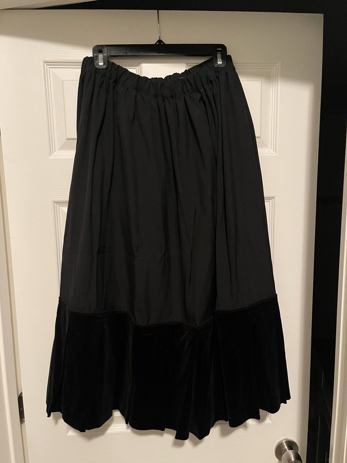 Comme des Garcons CDG CDG Black Pleated Wool and Cotton Skirt Size 28" / US 6 / IT 42 - 1 Thumbnail