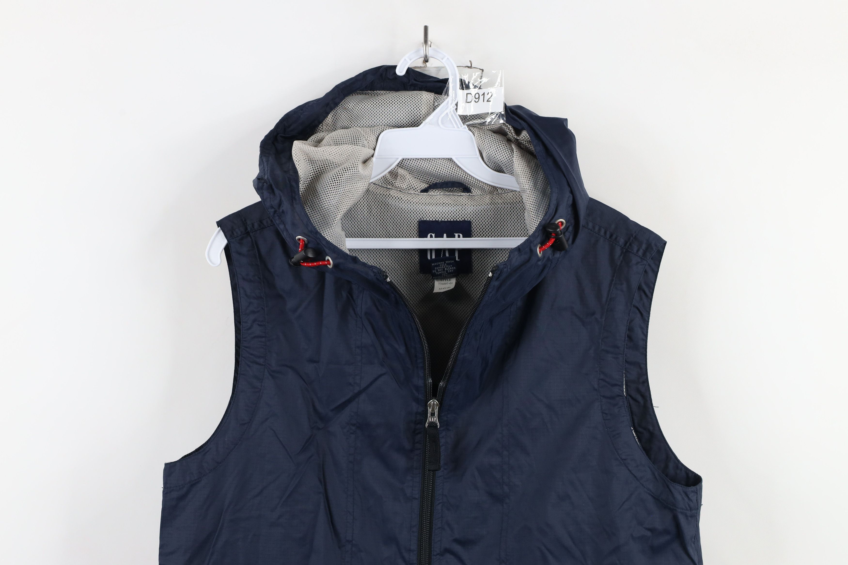 Gap × Vintage Vintage Y2K 2000 Gap Sleeveless Hooded Windbreaker Jacket Size US XS / EU 42 / 0 - 2 Thumbnail