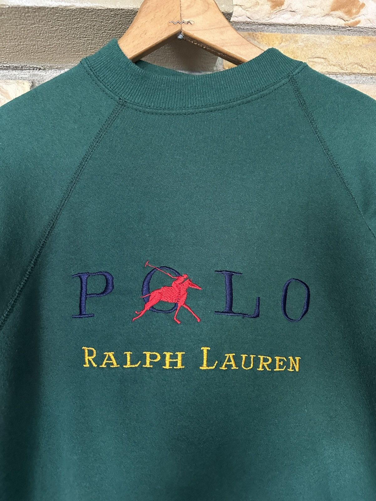 Vintage Vintage 90s Polo Ralph Lauren Bootleg Embroidered Sweatshirt Size US XL / EU 56 / 4 - 2 Thumbnail