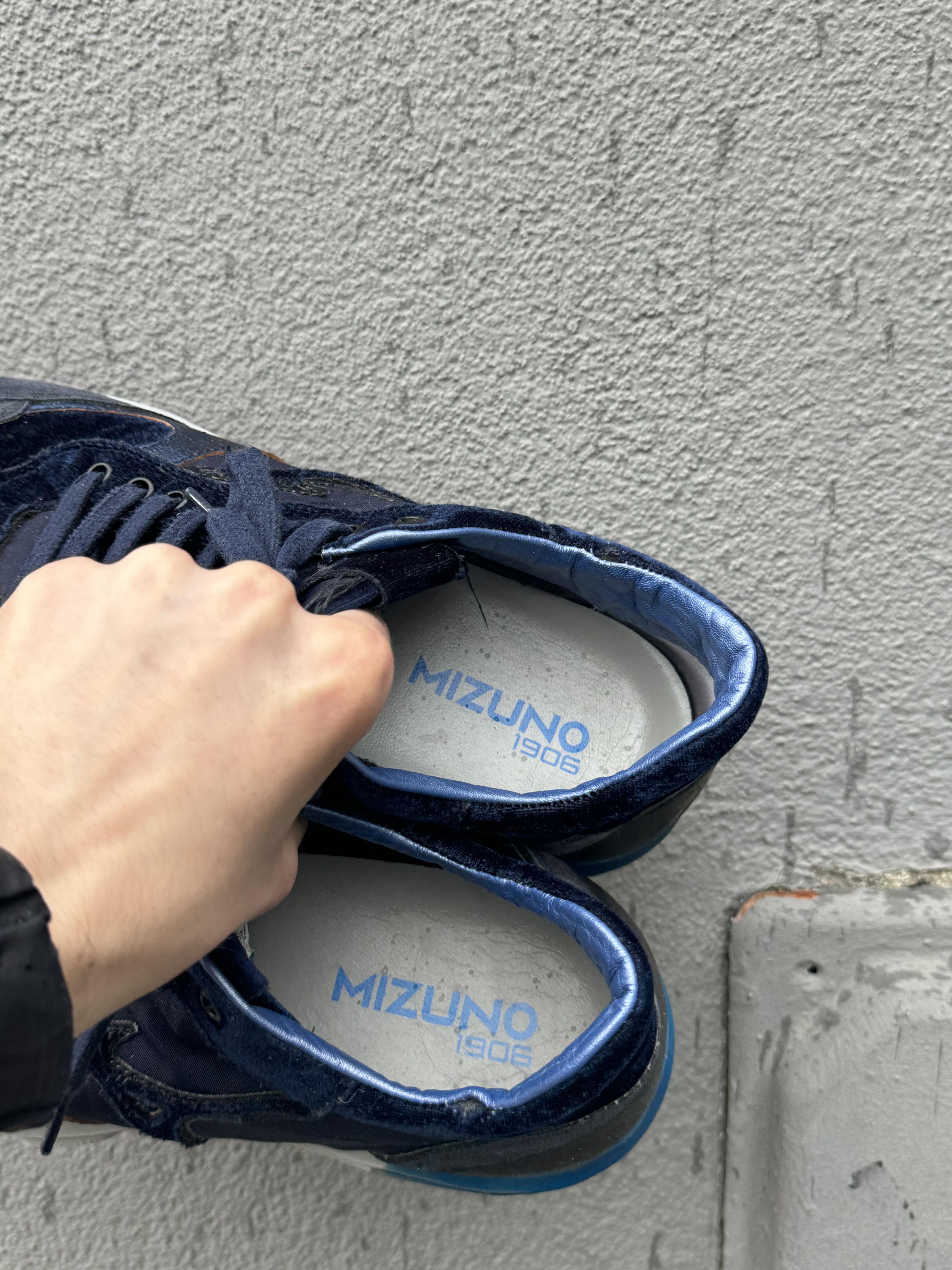 Japanese Brand × Mizuno Mizuno Wave Sirius Velour Purple Navy US 11.5 Size US 11.5 / EU 44-45 - 9 Thumbnail
