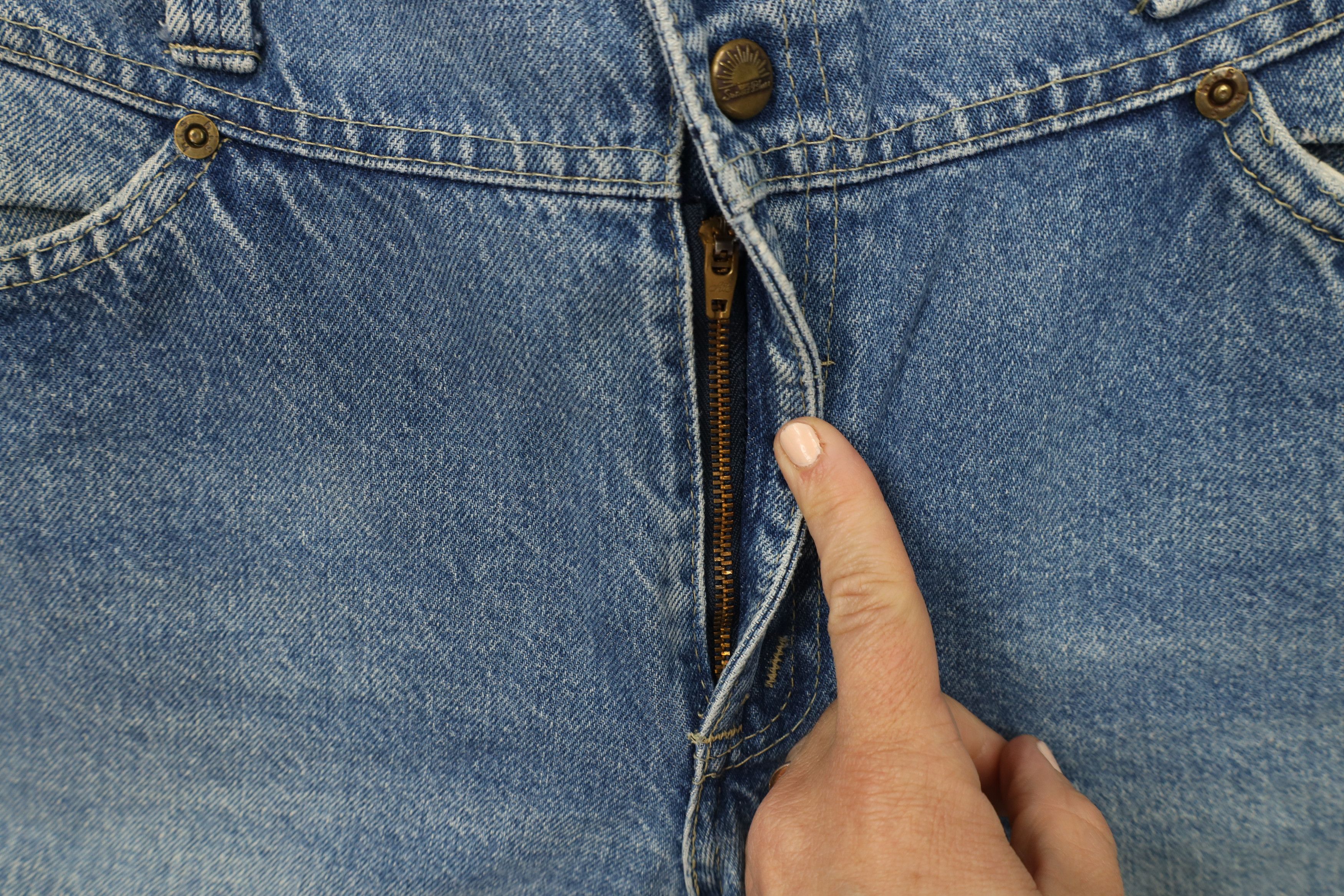 Vintage Vintage 90s Streetwear Tapered Leg Denim Jeans USA Size 34" / US 12 / IT 48 - 7 Thumbnail