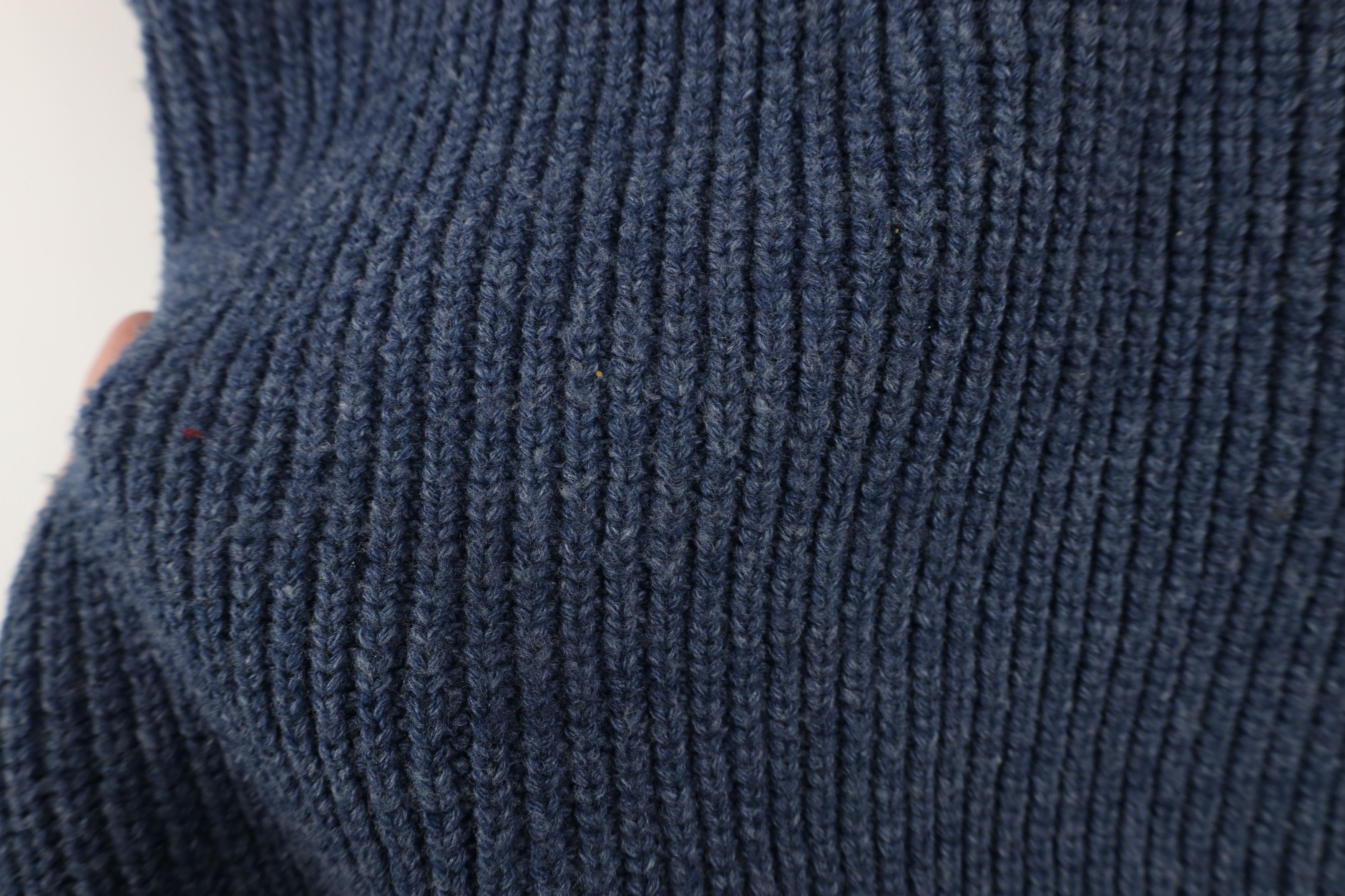 Vintage Vintage 90s Streetwear Chunky Ribbed Knit Sweater Blue USA Size US S / EU 44-46 / 1 - 5 Thumbnail