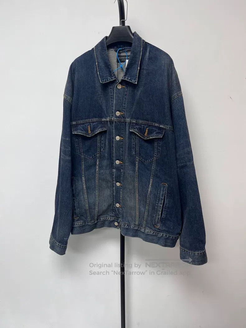 Balenciaga Balenciaga Collar Washed Single Breasted Loose Long Sleeve Size S / US 4 / IT 40 - 2 Thumbnail