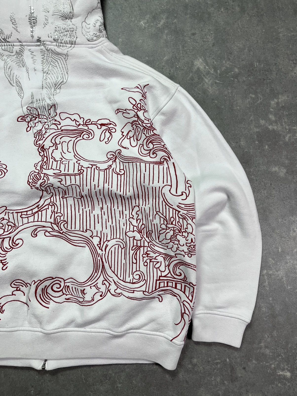 Makaveli Makaveli Wave Embroidered Heavy Zip Hoodie L Japanese Style Size US L / EU 52-54 / 3 - 13 Thumbnail