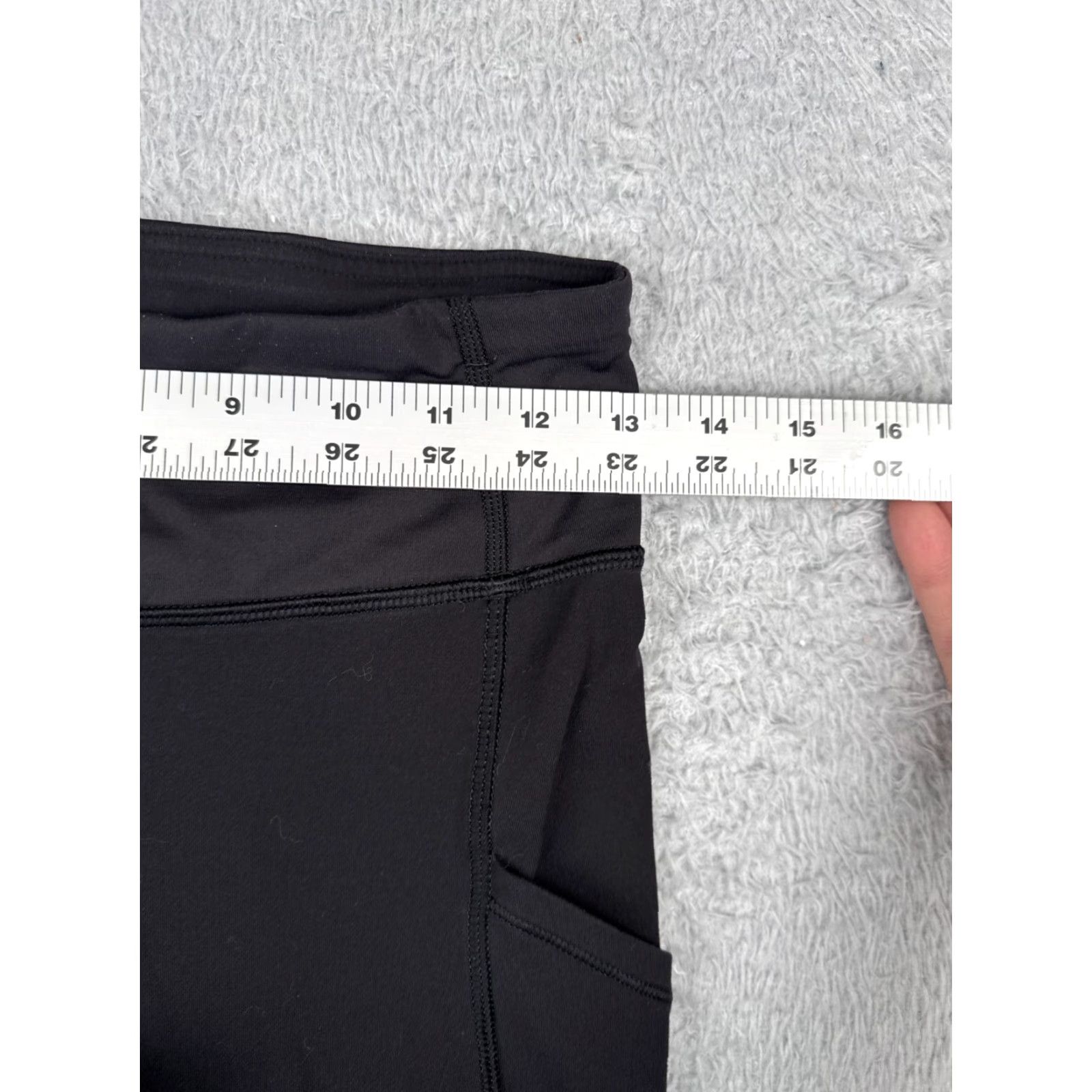 Lululemon Lululemon Women Pants 4 Black Speed Tight III Ruched 30" Running Yoga Activewear Size 27" / US 4 / IT 40 - 6 Thumbnail