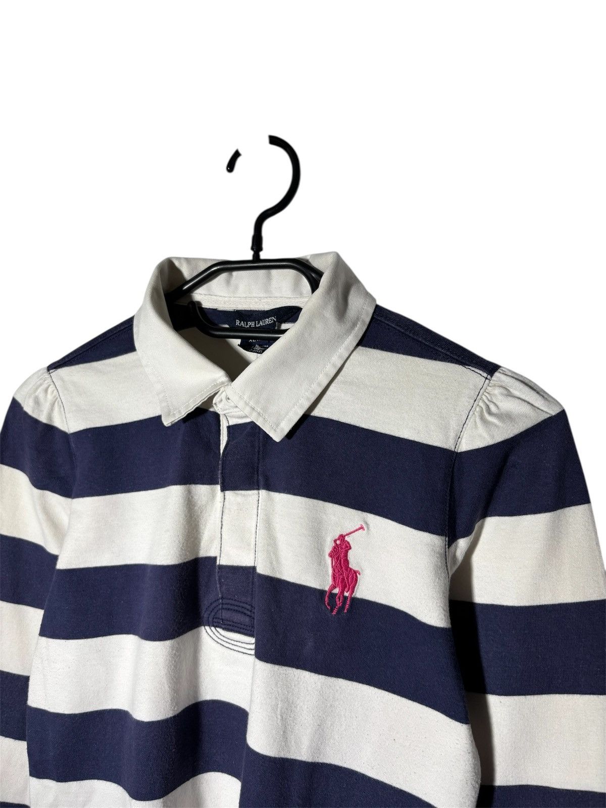 Polo Ralph Lauren Vintage Polo Ralph Lauren Rugby Polo RLPC Logo Striped Size S / US 4 / IT 40 - 2 Thumbnail