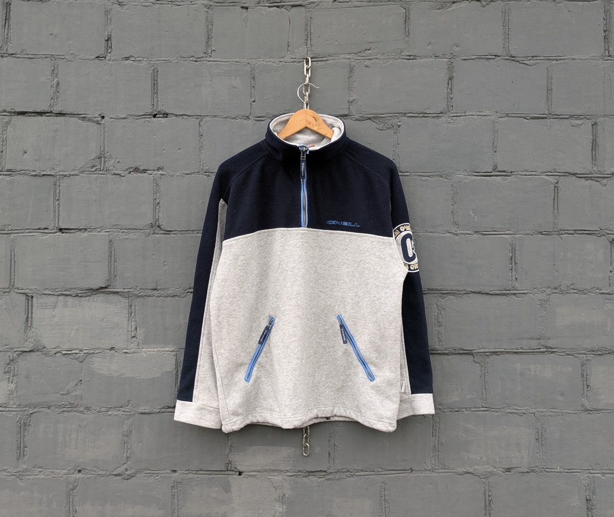 O'Neill Vintage O'NEILL Santa Cruz Blue 1/3 Zip Fleece Pullover Size US S / EU 44-46 / 1 - 1 Thumbnail