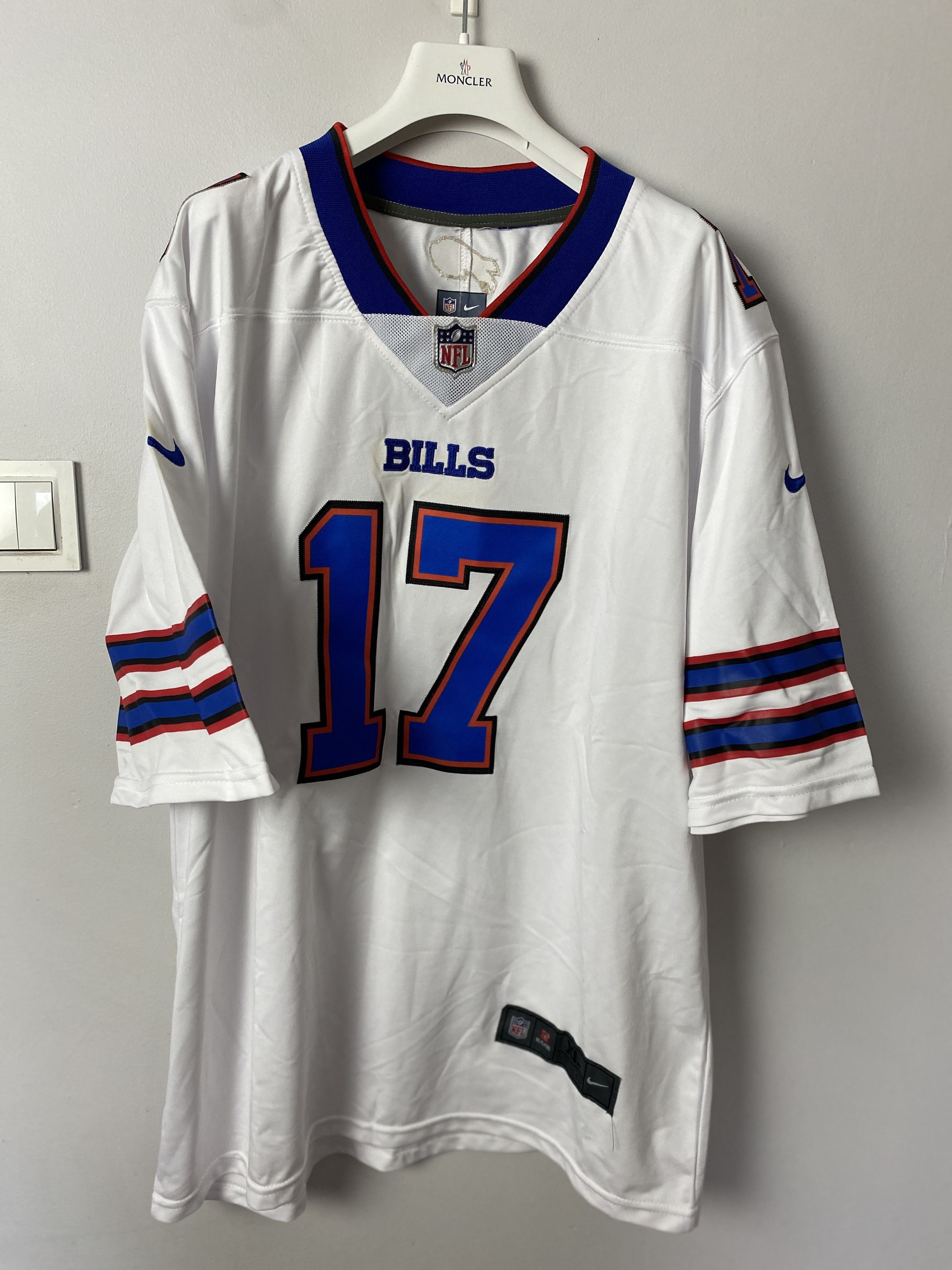 image of Nfl Buffalo Bills Josh Allen Player Jersey in White, Men's (Size XL)