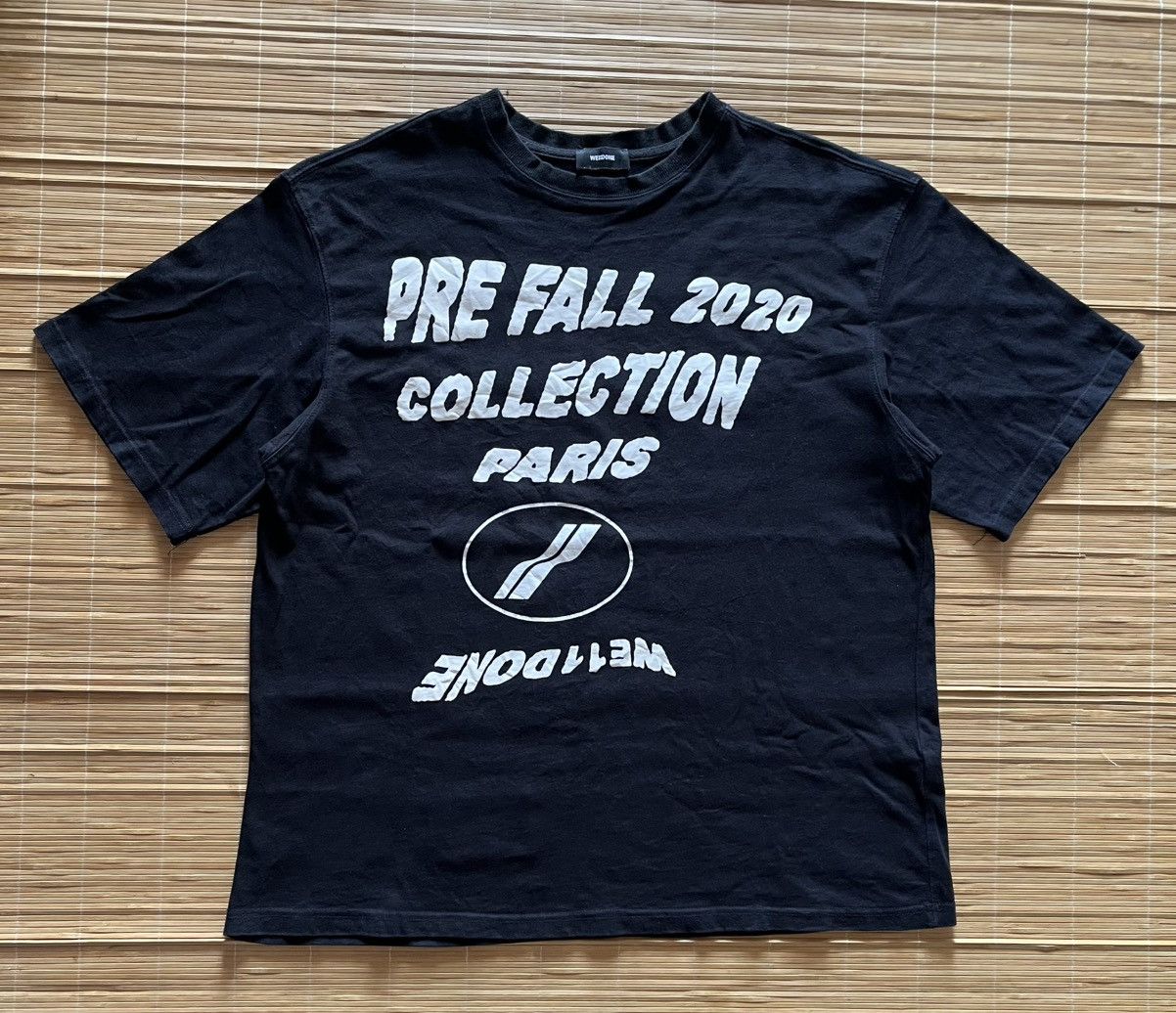WE11DONE We11DoNE 2020 collection Paris t shirt baggy Size US S / EU 44-46 / 1 - 1 Thumbnail