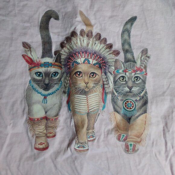 Other Cats Kittens Native American First Nations T-Shirt Size US M / EU 48-50 / 2 - 1 Thumbnail