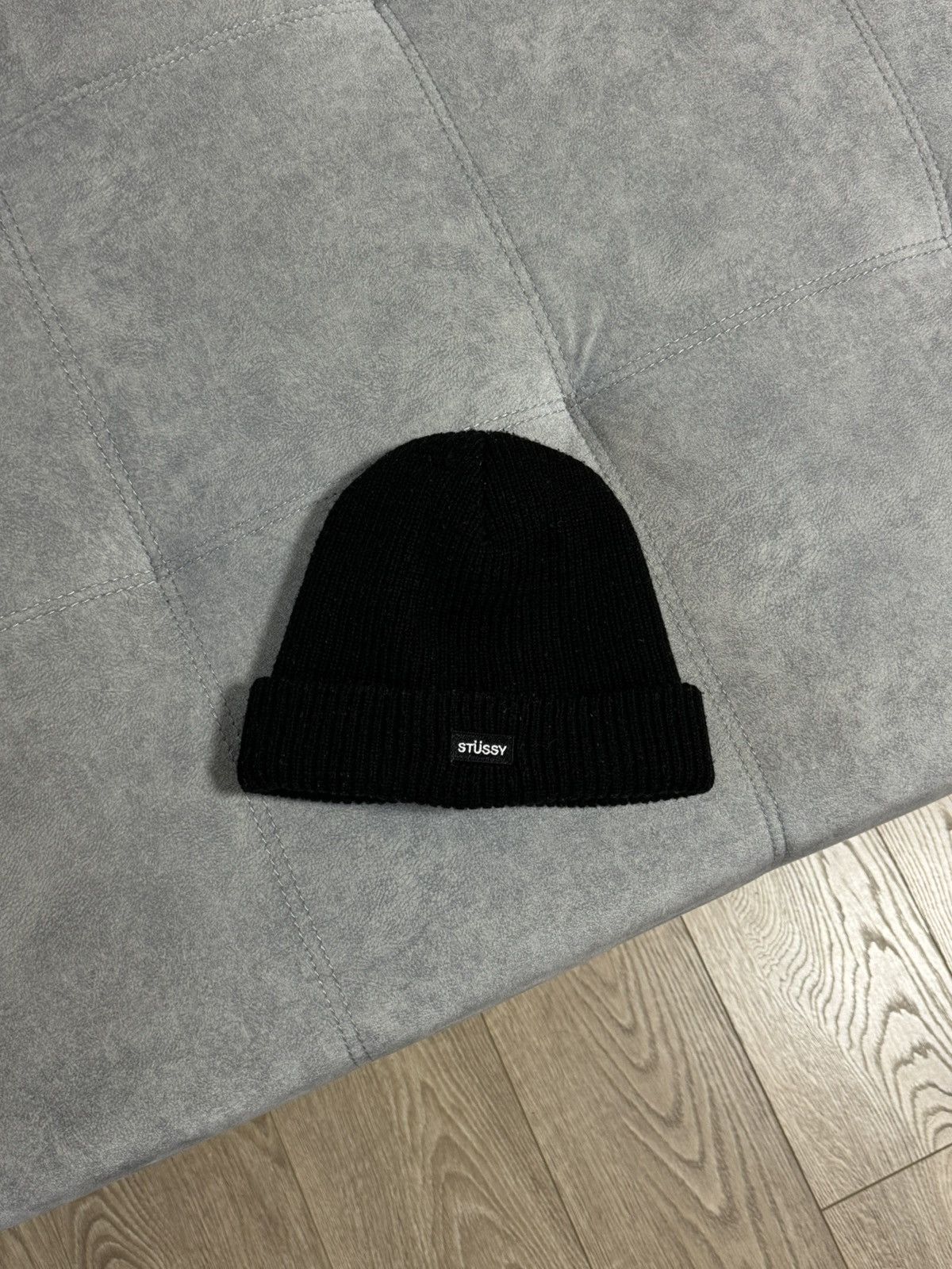 Stussy Vintage STUSSY USA Black Knit Hat Skate Size ONE SIZE - 2 Thumbnail