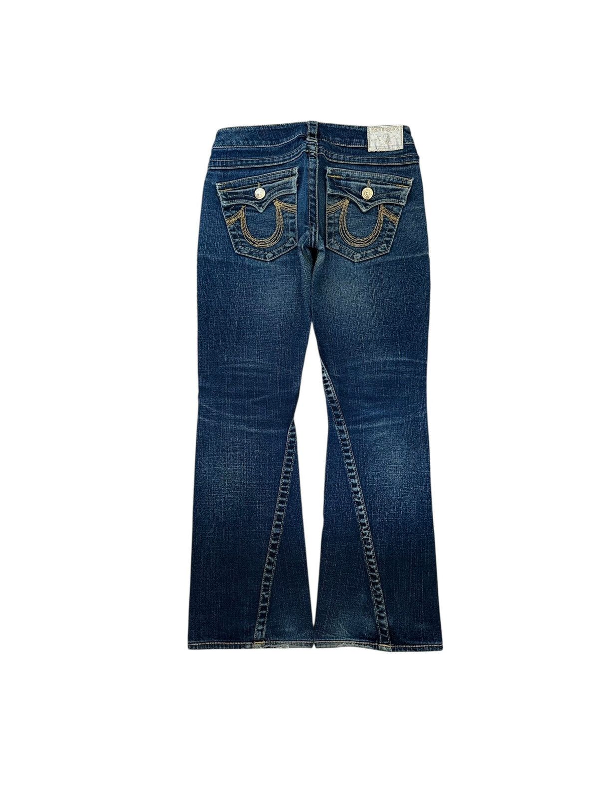 True Religion True Religion Rainbow Joey Washed Flared Bootcut Denim Jeans Size 27" / US 4 / IT 40 - 1 Thumbnail
