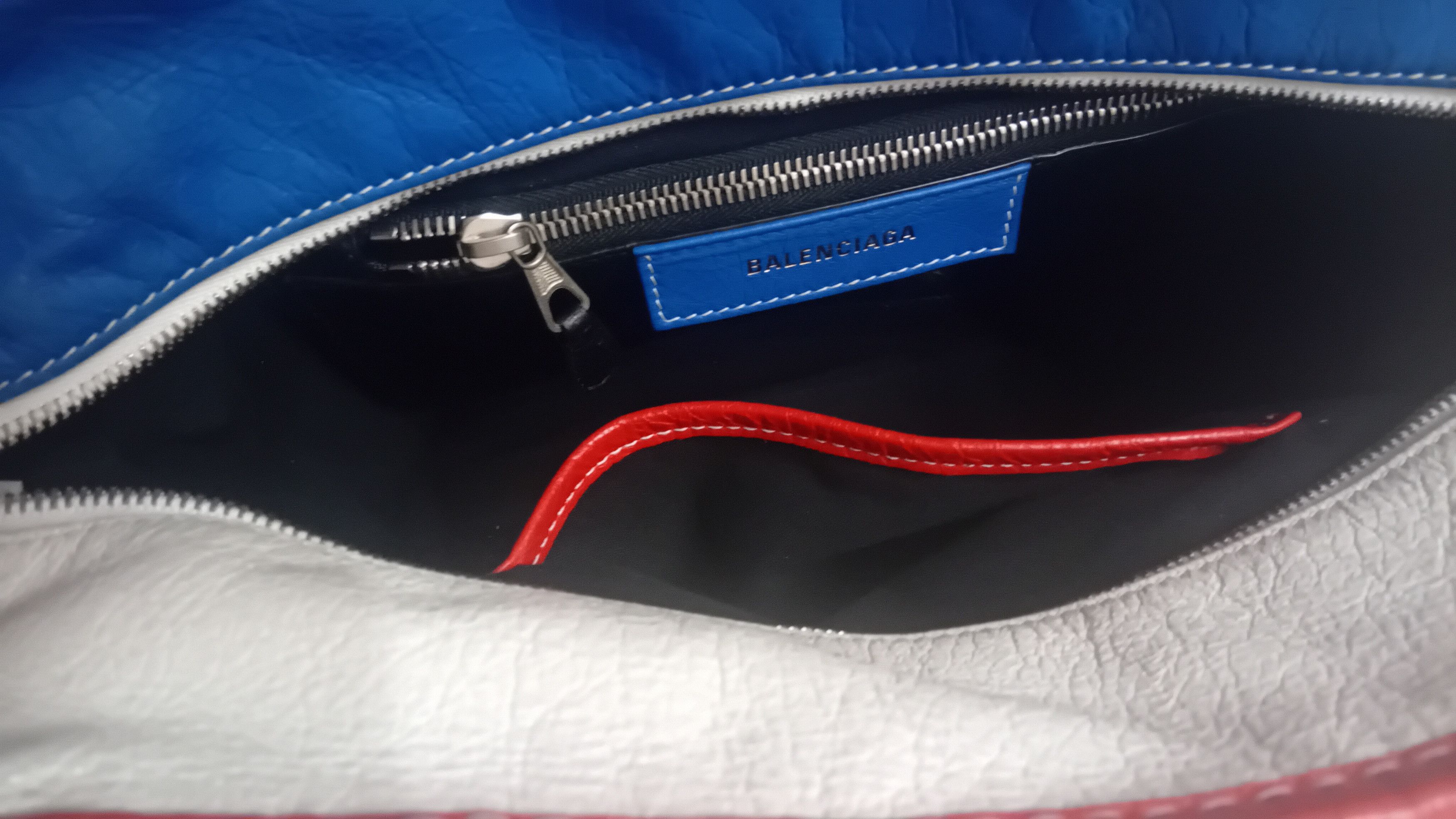Balenciaga Balenciaga Bazar Bag SS2017 Red/White/Blue Fringe Demna Era Size ONE SIZE - 11 Thumbnail
