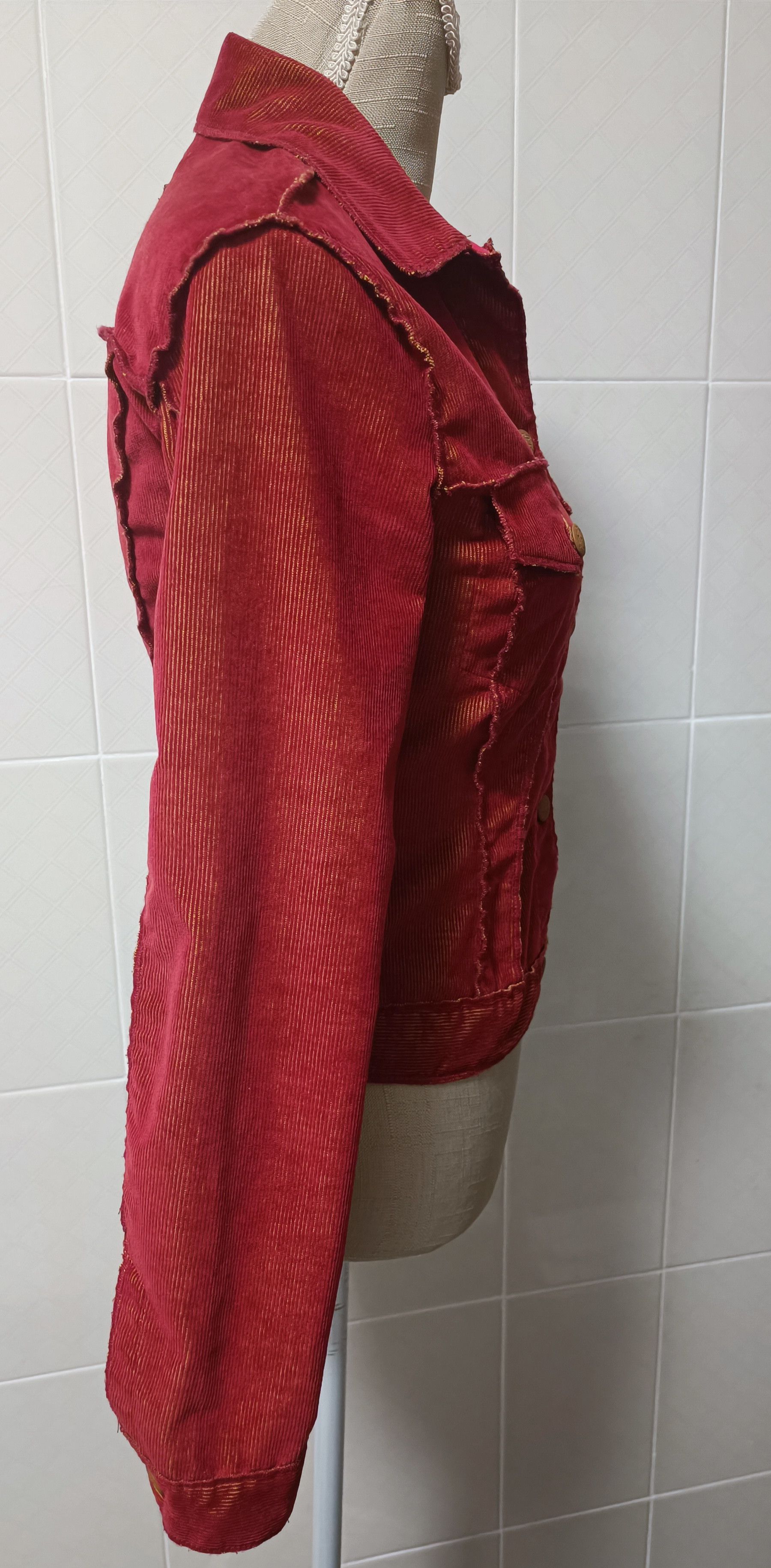 Jean Paul Gaultier 90's - Lightweight fine corduroy jacket Size S / US 4 / IT 40 - 14 Thumbnail