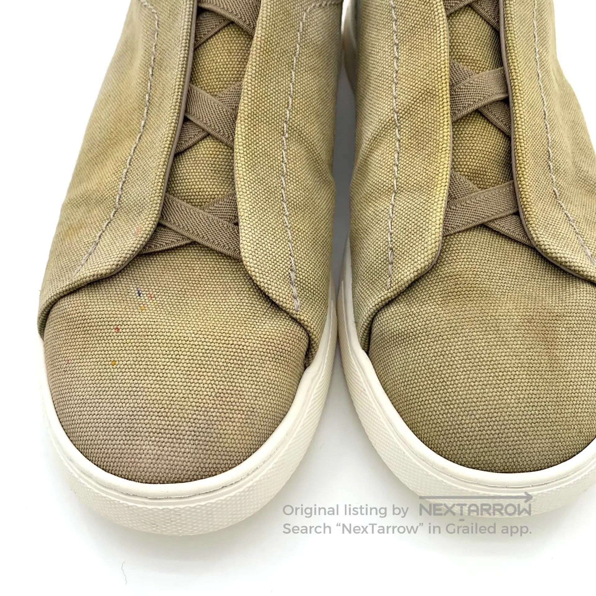 Ermenegildo Zegna Zegna Light brown slip-on flat casual single shoes| Size US 10 / EU 43 - 8 Thumbnail