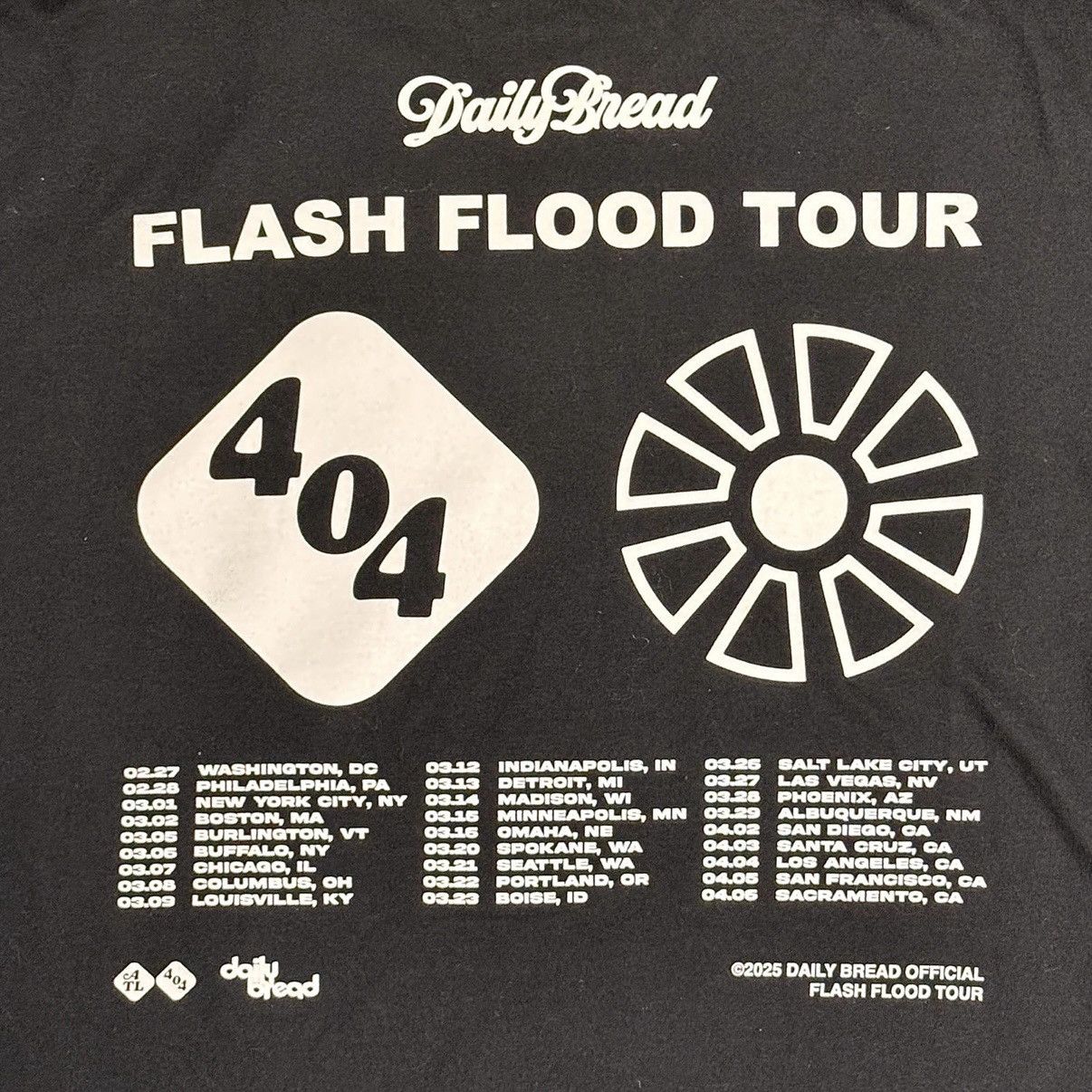 Daily Bread DAILY BREAD Electronic Soul & Hip Hop DJ Tour T-Shirt Size US L / EU 52-54 / 3 - 2 Thumbnail
