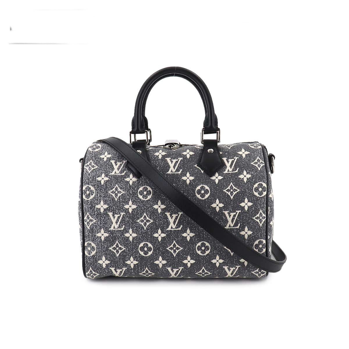 Louis Vuitton Monogram Jacquard Denim Speedy Bandouliere 25