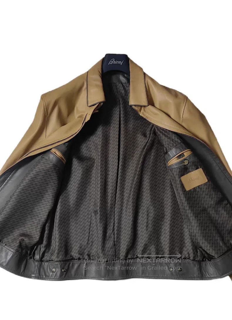 Brioni Brioni Leather jacket Size US XL / EU 56 / 4 - 5 Thumbnail
