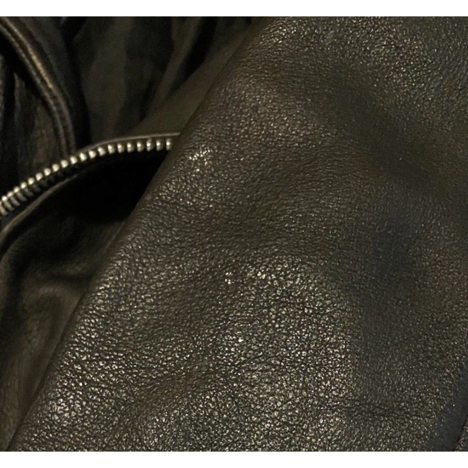 Vintage VINTAGE Cafe Racer Motorcycle Jacket Leather 40 Black Mens Jacket 70s 80s Grunge Rock biker Punk Size US XXS / EU 40 - 4 Thumbnail