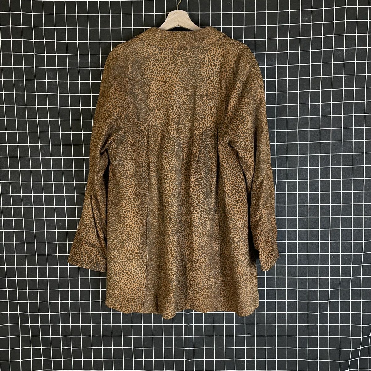 Genuine Leather ITALIAN DESIGNER BRA MA GENUINE LEATHER LEOPARD HEAVY JACKET Size US L / EU 52-54 / 3 - 3 Thumbnail